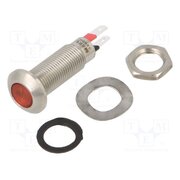 524-501-23 Indicator: LED; flat; red; 24÷28VDC; Ø8.1mm; IP67; connectors jDDt8BBunFM8rBbpEIMuqrbJPMlzDWxbjrogKNzruXg