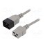 LT-550+549 H05VV-F 1.5/3C GRY 3M Cable; 3x1.5mm2; IEC C19 female,IEC C20 male; PVC; 3m; grey; 16A MdbxgOhyMfzBbDJxtO1-5HfZChjGPfYeQm0HRNF2sUw
