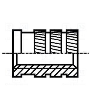 1386794 Threaded insert; brass; without coating; M6; BN 1054; L: 9.2mm xMgC-35sLGYxcqhnUFcl2zZyikIETQNAS7hBGE2Apow