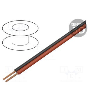 59378 Wire: loudspeaker cable; 2x0.35mm2; stranded; OFC; black-red 0KmeWKaZmNJuflrUt0wU24AF1I-WQsdz2Fd0hAr745U