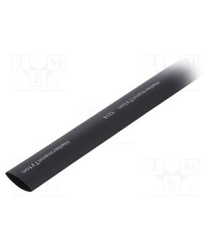 319-01200 Heat shrink sleeve; 3: 1; 12mm; L: 1m; black; polyolefine JyHIXGhZ2N9qnOb8cfJDnum9_laE64zCZA4mLAyVmeQ