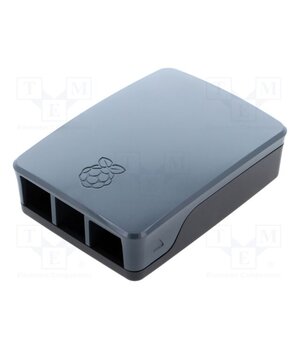 RPI OFFICIAL CASE FOR PI4 (BLACK/GREY) Accessories: case; Colour: black,grey; Enclos.mat: ABS tqddp4eIgvFusdqZ3Lpp861FP4JD54y2NDXAdnfHMt4