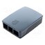 RPI OFFICIAL CASE FOR PI4 (BLACK/GREY) Accessories: case; Colour: black,grey; Enclos.mat: ABS tqddp4eIgvFusdqZ3Lpp861FP4JD54y2NDXAdnfHMt4