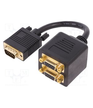 AK-310400-002-S Device: VGA splitter; black; 200mm; Core: Cu; 28AWG CsJrlHdtaBKoeTPte9D0cHVJbEN5X-lbbY3w-gKl_4Q