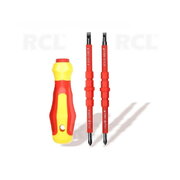 Magnetic screwdriver for electricians 4in1 PH1/5.0mm, PH2/6.0mm