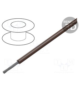 1550 BR005 Wire; HookUp Wire; stranded; Cu; 24AWG; PVC; brown; 1kV; 30.5m; 100ft 8HaFYnfYlWYlcoPY1QPCzHzAkx2F3DLShrbg0TDjUcY