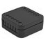 S502/B Enclosure: junction box; X: 44mm; Y: 44mm; Z: 18mm; black ZHrxHJOZbumYEpu4raBk5k3rO4Z7znQpvYIpTwiu8ig