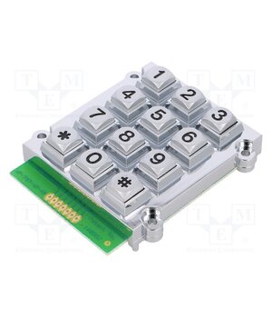 AK-707-N-SSB-WP-MM Keypad: metal; No.of butt: 12; none; metal; 200mΩ; 1.5N; 20mA; W: 62mm _wsHw1BL0qtxaZyiYEe4zazkUh5bhVcOj6G618k8hyA