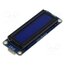 19537 Display: LCD; alphanumeric; 16x2; 87x32x13mm; RGB; PIN: 4; 1x4; RGB 8mJosTjIhoxc8qVJcAZkATm0msNzn5yNlFE0C62QSac