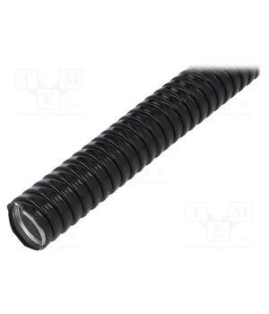 302.025.5 Protective tube; Size: 26; galvanised steel; black; Øint: 21mm 0R5fiifm8iJlBWnrWEs8QRbij-0_MokNGnZQZGI5WJE
