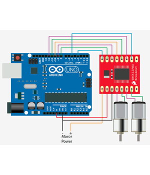 DRIVER TB6612FNG 2xH tilts ar diviem motora bremzēm

 ABRDV07+1.jpg