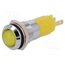 SWBU14124A Indicator: LED; recessed; yellow; 24÷28VDC; 24÷28VAC; Ø14.2mm; IP67 5JPOw2dW8GR4yN9tZEkhsxMOBCeU6x7UDf57V5NJhOQ