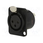 NC3FD-L-BAG-1 Connector: XLR; socket; female; PIN: 3; straight; with push button 4bYDfSzvyJ5pLMOzx9pOzHm11QV3OEpQusbZ8qavp9Y