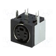 TM 0508 A/4 Connector: DIN mini; socket; female; PIN: 4; shielded; THT; on PCBs yqMxthD6oS4YB_9BXrVEVj0iHFr-SihRhYc0ThU1juQ
