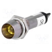 IND8-12Y-B Indicator: LED; recessed; yellow; 12VDC; Ø8.2mm; IP40; metal DlfVEACNY7GSeQimcJeW4hrzhByqRt7mVVXpOA4VtlA