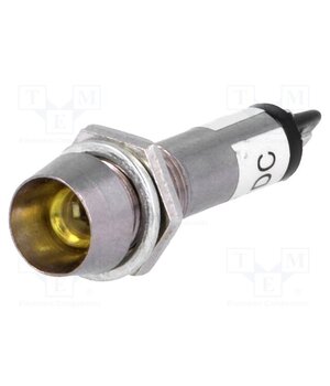 IND8-12Y-B Indicator: LED; recessed; yellow; 12VDC; Ø8.2mm; IP40; metal DlfVEACNY7GSeQimcJeW4hrzhByqRt7mVVXpOA4VtlA