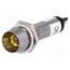 IND8-12Y-B Indicator: LED; recessed; yellow; 12VDC; Ø8.2mm; IP40; metal DlfVEACNY7GSeQimcJeW4hrzhByqRt7mVVXpOA4VtlA