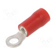 BM90107 Tip: ring; M3; Ø: 3.2mm; 0.25÷1.5mm2; crimped; for cable; insulated WxveRek_tyFx9gCIxl0jXpMxSQWDRqI7PlRC4K1O5Cc
