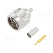 172100 Connector: N; plug; male; straight; 50Ω; crimped; for cable; PTFE 1lVX9qw4kKaSpV9VWLK26lFDEsjb8eqFJ2sekfght24