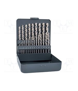 0000100625100 Drill set; for metal; high speed steel cobalt HSS-E; metal case QZbgRgKVAvc8UHx1Dx1CoUUcRqE8CVM2OjfZxMd_kf0