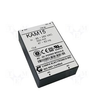 KAM1515 Converter: AC/DC; 15W; Uin: 85÷265VAC; 15VDC; Iout: 1A; 82% FTaXYhL5-gmapuiLicnjFSJH3mo4VJkfeEH5mBpxn94