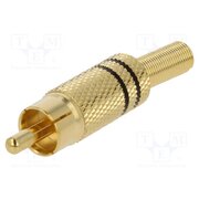 1573 01 V SCHWARZ Connector: RCA; plug; male; with strain relief; straight szlejJttqfvn9tqA3ewjtUMKScLmMyVMvlbsdZe6CJQ