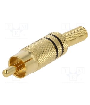 1573 01 V SCHWARZ Connector: RCA; plug; male; with strain relief; straight szlejJttqfvn9tqA3ewjtUMKScLmMyVMvlbsdZe6CJQ