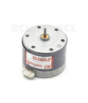 MOTORS EG-530AD-9B, 12 VDC, 73 mA, 2400 apgr./min, CW, ass ø2x8 mm

 SVU12F.jpg