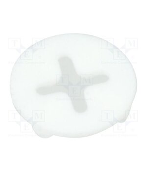 110-030 Spacer sleeve; LED; Øout: 5.1mm; L: 0.6mm; white; Holes pitch: 2.5mm sFkBR2TDaer3CJn8KyhDLdokQM4ugzswkbj3BRvxJ6s