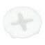 110-030 Spacer sleeve; LED; Øout: 5.1mm; L: 0.6mm; white; Holes pitch: 2.5mm sFkBR2TDaer3CJn8KyhDLdokQM4ugzswkbj3BRvxJ6s