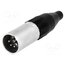AC5MJ Connector: XLR; plug; male; AC; 7.5A; 133V; PIN: 5; IP40; straight usvCovwf9TW6moTy56Q8gY8hSSVuvRlzDVE5iPpqZEI