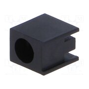 FIX-LED-316 LED housing; 3mm; polyamide; angular; black; UL94V-2; H: 6mm ACLQCrqsSrQ9cddgZIFsFFfKhWhNzyr2zcKERJqDvtU