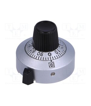 11A11B10 Precise knob; with counting dial; Shaft d: 6.35mm; Ø25.4x21.05mm qVcr-7DqhKR2iQC32c0Nq9pzDWoPSRt09nMuzvSF0k4