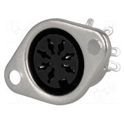 VG05024 DIN SOCKET 7P 270° Connector: DIN; socket; female; PIN: 7; 270°; straight; soldering p93eLwj8PlXoBRxFOuuXx37sq3Xc5dLDrySgA4CwLLA