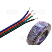 LENTVEIDA KABELIS 4x0,25 mm², AWG24, piemērots LED RGB sloksnēm

 CLAP04.jpg