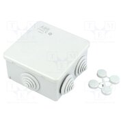 00810 Enclosure: junction box; X: 80mm; Y: 80mm; Z: 40mm; wall mount; IP44 yfTvnUg45tIkcw9ERwZf97G36wqyCDcahCgeedIEInY