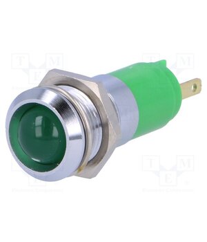 SMBD14224 Indicator: LED; recessed; green; 24÷28VDC; Ø14.2mm; IP50; metal rT9zexEqswV1pc95CL9RoaDsFAJx2JHvDjw-lSZPy3A