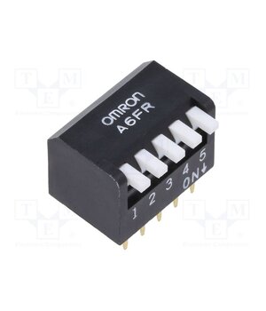 A6FR-5104 Switch: DIP-SWITCH; Poles number: 5; OFF-ON; 0.025A/24VDC; Pos: 2 a7lhzXUGLlLCgR7rCCRWm4mXlm9JNZi23Xw5KoUTzfs