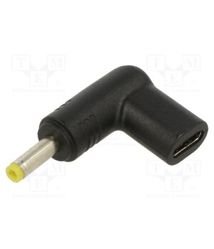 AK-ND-C04 Adapter; USB C socket,DC 4,0/1,7 plug; black; angular; 100W; 5A 9uARFQbw3WTTU_hsWWPoYu1Oxpj1E674tRWUbm3gP48