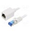 CQX061S Extender Ethernet; RJ45 socket,RJ45 plug; S/FTP; 6a; Cu; 3m; LSZH hPNgzXEH0gIJJI3m3y1SbTCYDJItQr77PBIiccPitA4