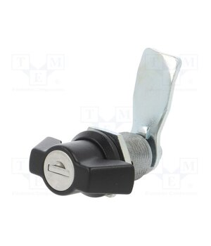 2.PM30.002-30 Lock; zinc and aluminium alloy; 30mm; black finish; Kit: key x2 mAV6irzLA9D5St8kh9cs9pxG3BJ3Zs5AwBgnL--cj5U