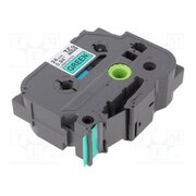 TZE-751 Tape; 24mm; 8m; green; Character colour: black; laminated,glued 6v4rtLZhExX7cUKWrDrEjbP47S1CBzk1BQA17U4tGY4
