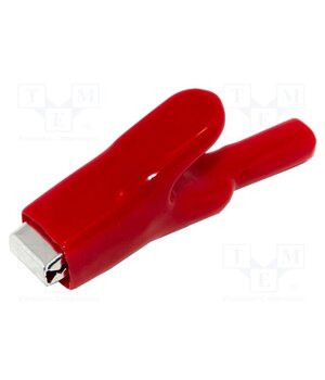 BU-121-2 Crocodile clip; 25A; Grip capac: max.15mm; Overall len: 94mm; red 6mWr5BrOvIJDpyZkBe5Fj-4aJGGAUqRMLY8K3xeA44U