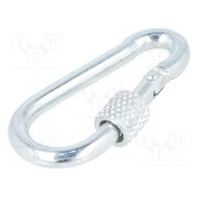 KSZ.4.40 Carabiner; steel; for rope; L: 40mm; zinc; 4mm; with protection 9od_VXFPS8v45zFEx49ybO765Hq0DdGZX022O4sYkKM