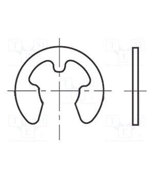 B1.2/BN809 Circlip; spring steel; Shaft dia: 1.2mm; BN 809; Ring: external e-uRbKw_xw2SYK7K1sS1o0GZWyHu0m1k7FWCo1fPHPs