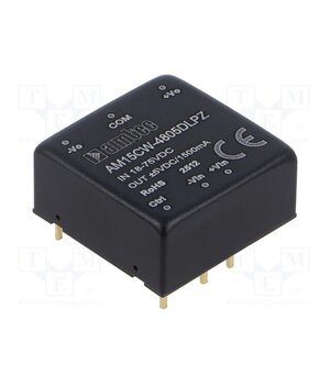 AM15CW-4805DLPZ Converter: DC/DC; 15W; Uin: 18÷75VDC; Uout: 5VDC; Uout2: -5VDC; THT 21dZ9ccEUHAasLlLy0ypRnlKrw9F_ZZL-Hk5QrZRFaI
