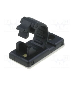 6J-S Screw down self-adhesive holder; 7.5mm; polyamide; black q_yKQSt_H6fYrIzNsNBW5f9YMeh7FBSwCd9I12bQ0gk