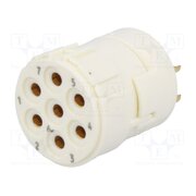 09151072702 Connector: M23; contact insert; PIN: 7; female; soldering; 20A; 300V ttDs_FLs5cUMa02m_3xwuy9iLnfcJpZ8DoXUBixkLhg