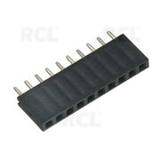 CONECTOR 1x10pin 2.54mm, 3A 250VAC, soldered