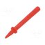 66.9390-22 Measuring tip; 32A; red; Tip diameter: 4mm; Socket size: 4mm ScyOGM4XRzvCm2eo-ZtfIPfxSTbbWoNWc5PnkLPtbys